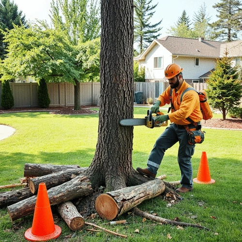 how to safely remove a dead tree from your property